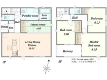 【東京都/町田市野津田町】町田市野津田町　新築戸建2号棟 間取り図