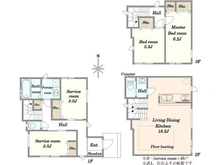【東京都/大田区北馬込】大田区北馬込2丁目新築戸建1号棟 間取り図