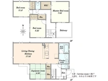【東京都/稲城市東長沼】稲城市東長沼　新築戸建1号棟 間取り図