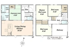 【東京都/町田市常盤町】町田市常盤町　新築戸建1号棟 間取り図