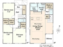 【神奈川県/川崎市多摩区生田】川崎市多摩区生田6丁目　新築戸建3号棟 間取り図