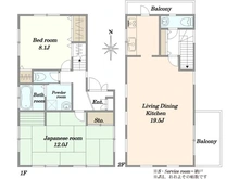 【東京都/稲城市平尾】稲城市平尾2丁目中古戸建 間取り図
