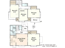 【神奈川県/横浜市保土ケ谷区上星川】横浜市保土ヶ谷区上星川2丁目中古戸建 間取り図