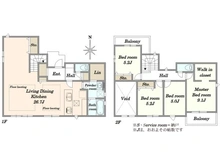 【神奈川県/川崎市麻生区王禅寺東】川崎市麻生区王禅寺東5丁目　新築戸建 間取り図