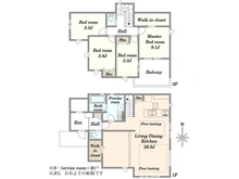 【神奈川県/川崎市麻生区王禅寺東】川崎市麻生区王禅寺東5丁目　新築戸建 間取り図