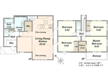 【神奈川県/川崎市多摩区寺尾台】川崎市多摩区寺尾台1期【1号棟】 間取り図