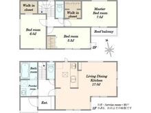 【東京都/稲城市平尾】稲城市平尾1丁目　新築戸建 間取り図