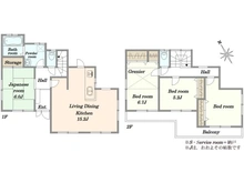 【神奈川県/川崎市宮前区潮見台】川崎市宮前区潮見台中古戸建 間取り図