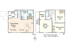 【東京都/府中市南町】府中市南町2丁目新築戸建1号棟 間取り図