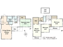 【神奈川県/横浜市旭区中希望が丘】横浜市旭区中希望が丘中古戸建 間取り図
