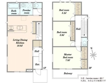 【東京都/町田市相原町】町田市相原町　新築戸建10号棟 間取り図