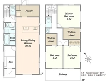 【東京都/町田市南成瀬】町田市南成瀬7丁目　新築戸建2号棟 間取り図