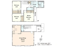 【神奈川県/川崎市宮前区初山】宮前区初山2丁目　新築戸建12号棟 間取り図