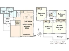 【神奈川県/藤沢市本藤沢】藤沢市本藤沢2丁目　新築戸建6号棟 間取り図
