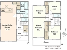 【神奈川県/藤沢市菖蒲沢】藤沢市菖蒲沢　新築戸建3号棟 間取り図