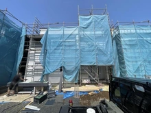 【神奈川県/藤沢市菖蒲沢】藤沢市菖蒲沢　新築戸建5号棟 建築中の外観：全6棟
