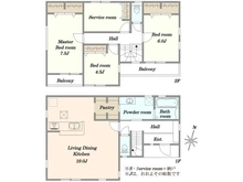 【神奈川県/藤沢市菖蒲沢】藤沢市菖蒲沢　新築戸建5号棟 間取り図