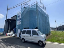 【神奈川県/藤沢市菖蒲沢】藤沢市菖蒲沢　新築戸建 建築中の外観