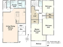 【神奈川県/藤沢市石川】藤沢市石川6丁目　新築戸建7号棟 間取り図