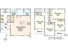 【神奈川県/藤沢市下土棚】藤沢市下土棚　新築戸建4号棟 間取り図