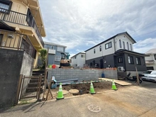 【神奈川県/藤沢市善行】藤沢市善行6丁目　新築戸建 建築中の外観