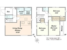 【神奈川県/藤沢市善行】藤沢市善行6丁目　新築戸建 間取り図