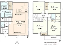 【東京都/府中市本宿町】府中市本宿町3丁目　新築戸建 間取り図