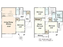 【東京都/調布市菊野台】調布市菊野台2丁目新築戸建D号棟 間取り図