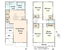 【東京都/調布市菊野台】調布市菊野台2丁目新築戸建G号棟 間取り図