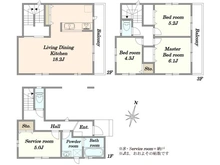 【神奈川県/川崎市麻生区王禅寺西】川崎市麻生区王禅寺西7丁目　新築戸建B号棟 間取り図
