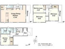 【神奈川県/川崎市麻生区王禅寺西】川崎市麻生区王禅寺西7丁目　新築戸建C号棟 間取り図
