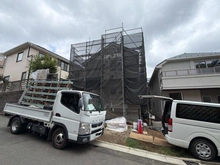 【神奈川県/川崎市麻生区向原】川崎市麻生区向原3丁目　新築戸建1号棟 建築中の外観：全7棟