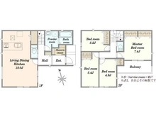 【東京都/町田市小山町】町田市小山町　新築戸建2号棟 間取り図
