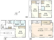 【神奈川県/川崎市宮前区南平台】宮前区南平台 新築戸建 3号棟/全9棟 間取り図