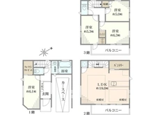 【神奈川県/川崎市宮前区南平台】宮前区南平台 新築戸建 9号棟/全9棟 間取り図