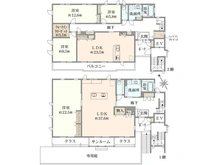 【神奈川県/横浜市港北区日吉本町】港北区日吉本町五丁目　戸建 間取り図