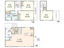 【神奈川県/横浜市港北区鳥山町】鳥山町 新築戸建 A棟/全9棟 間取り図