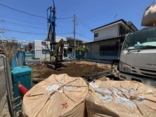 【神奈川県/横浜市港北区新吉田東】港北区新吉田東5丁目　新築戸建 建築中の外観