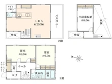 【神奈川県/横浜市都筑区東山田町】都筑区東山田町　戸建 間取り図