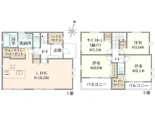 【神奈川県/横浜市鶴見区北寺尾】北寺尾7丁目  新築戸建 15号棟/全20棟 間取り図