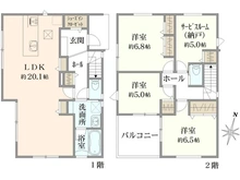【神奈川県/横浜市鶴見区北寺尾】北寺尾7丁目  新築戸建 16号棟/全20棟 間取り図
