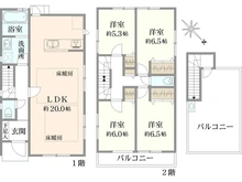 【神奈川県/横浜市港北区新羽町】港北区新羽町新築戸建C棟/全7棟 間取り図