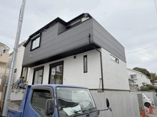 【神奈川県/横浜市港北区高田西】港北区高田西3丁目　新築戸建　2号棟/全2棟 建築中の外観：全2棟