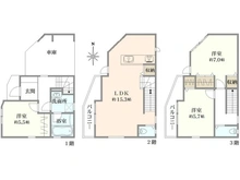 【神奈川県/川崎市中原区井田】井田2丁目新築戸建　1号棟/全3棟 間取り図