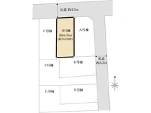 【東京都/目黒区碑文谷】目黒区碑文谷1丁目　新築戸建　B号棟/全7棟 区画図
