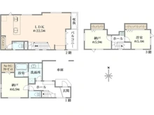 【東京都/目黒区碑文谷】 目黒区碑文谷1丁目　新築戸建　E号棟/全7棟 間取り図