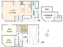 【神奈川県/横浜市港北区篠原東】港北区篠原東1丁目　新築戸建 間取り図