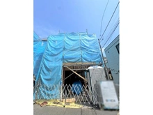【東京都/世田谷区三軒茶屋】世田谷区三軒茶屋　新築戸建　B号棟/全2棟 建築中の外観：全2区画、全2棟現場