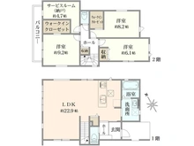 【神奈川県/横浜市港北区新吉田東】港北区新吉田東1丁目　新築戸建 間取り図