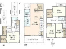 【東京都/目黒区南】目黒区南3丁目 新築戸建 間取り図